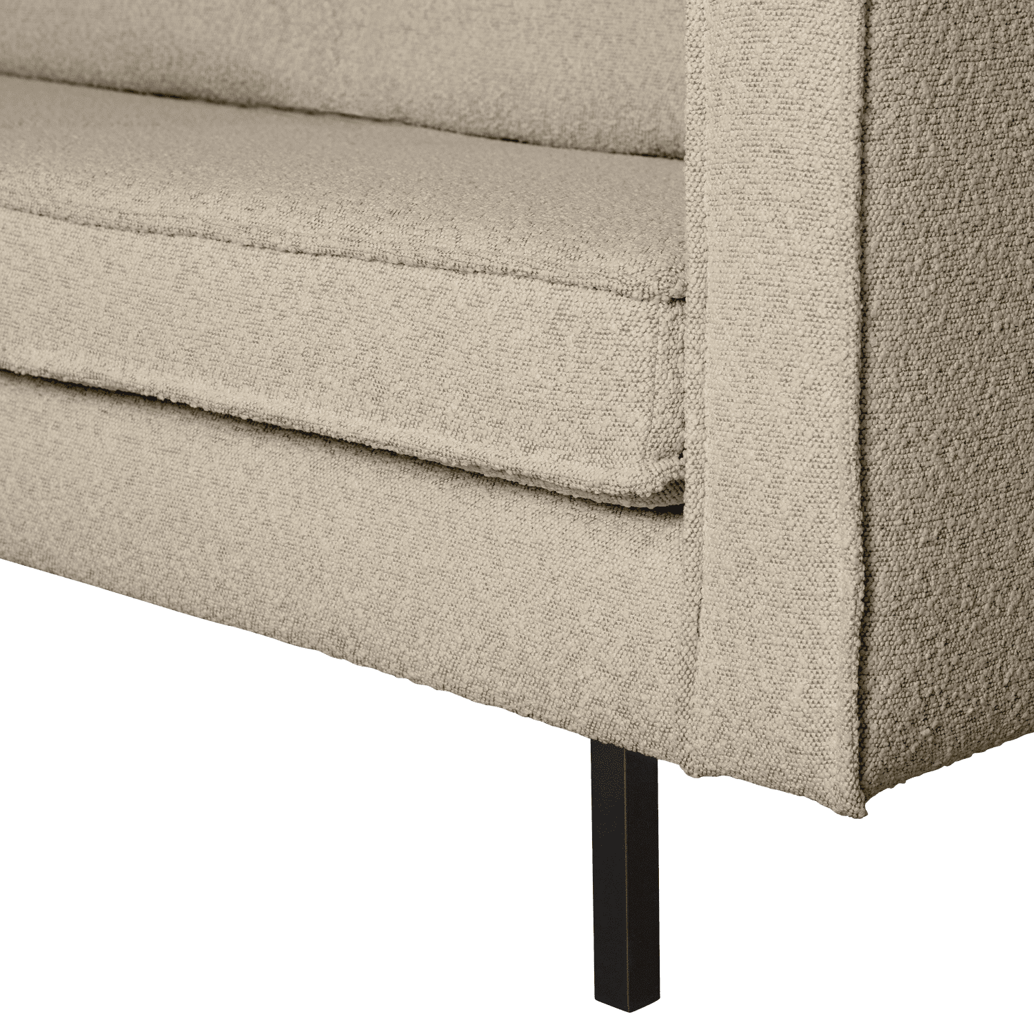 WOOOD Rodeo 2-zitsbank boucle beige Beige 2-zitsbank