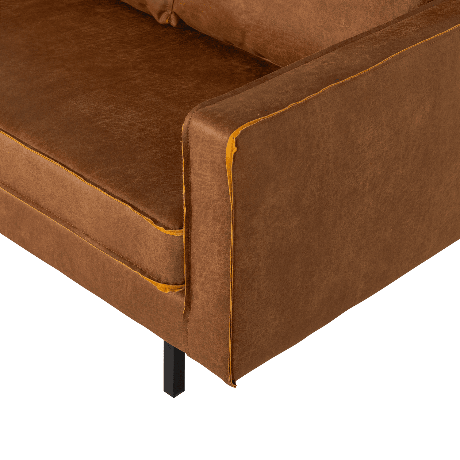 WOOOD Rodeo 2-zitsbank ecoleer cognac Cognac 2-zitsbank