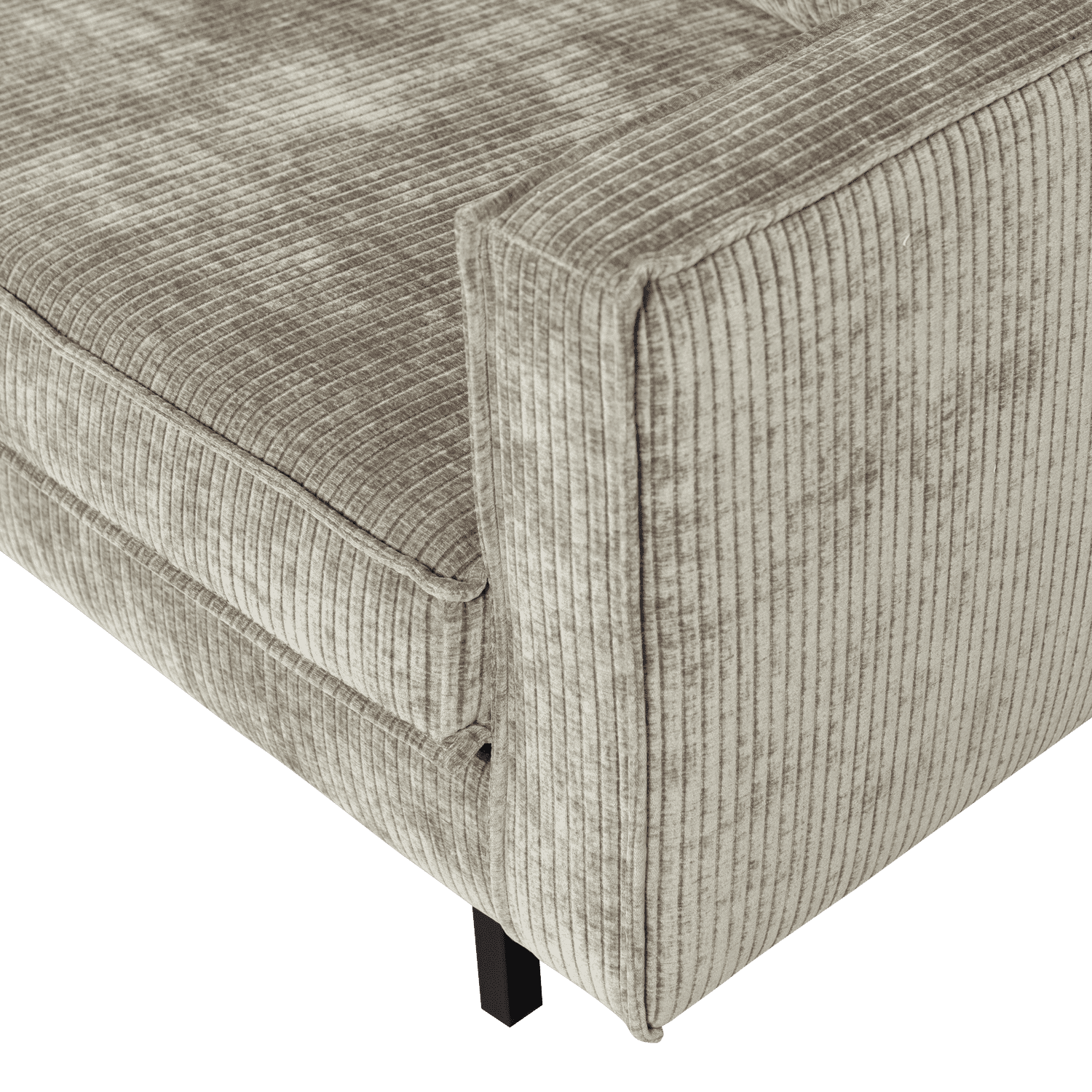 WOOOD Rodeo 2-zitsbank ribstof donkerzand Bruin|Beige 2-zitsbank