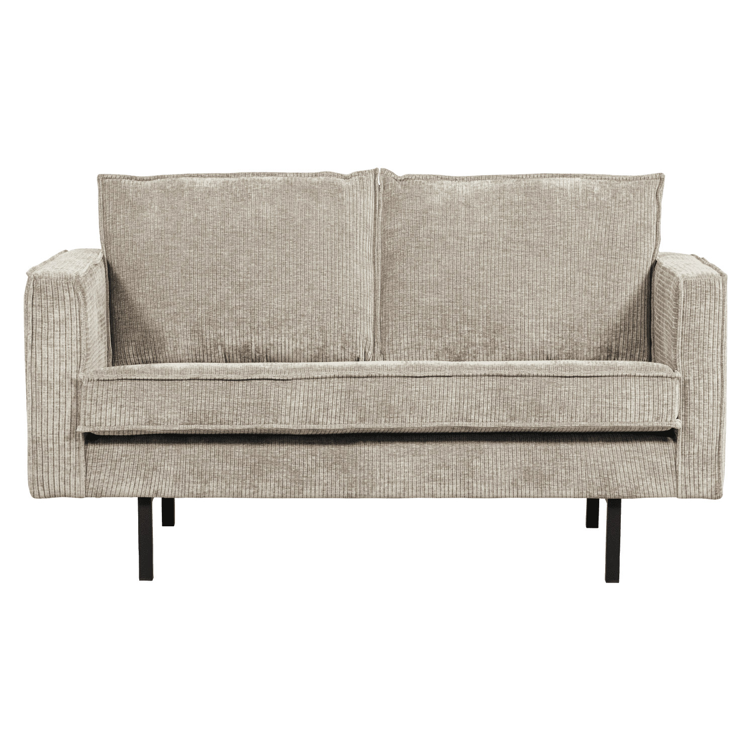 WOOOD Rodeo 2-zitsbank ribstof donkerzand Bruin|Beige 2-zitsbank