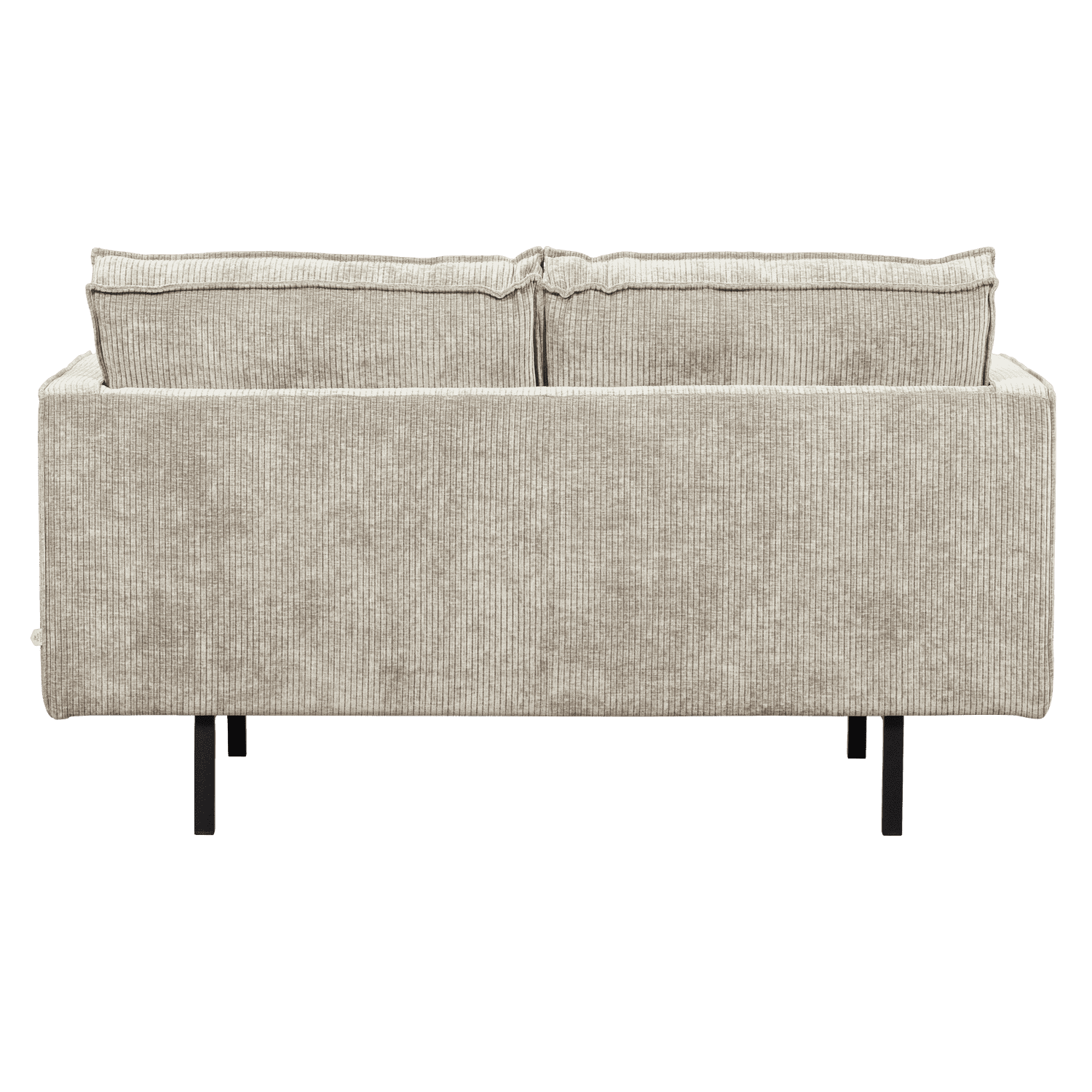 WOOOD Rodeo 2-zitsbank ribstof donkerzand Bruin|Beige 2-zitsbank