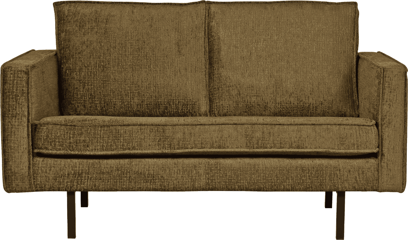 WOOOD Rodeo 2-zitsbank structure velvet brass Messing 2-zitsbank