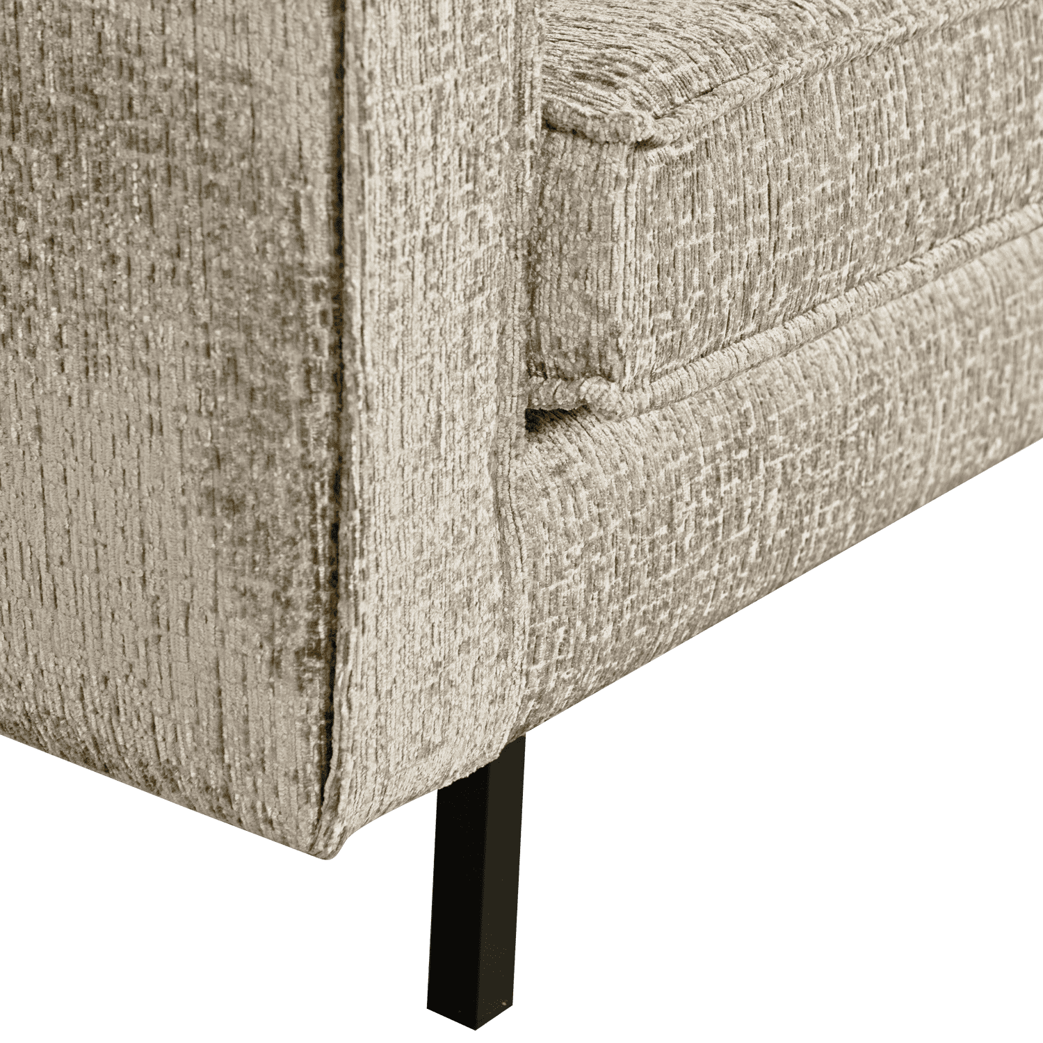 WOOOD Rodeo 2-zitsbank structure velvet wheatfield Beige|Taupe 2-zitsbank