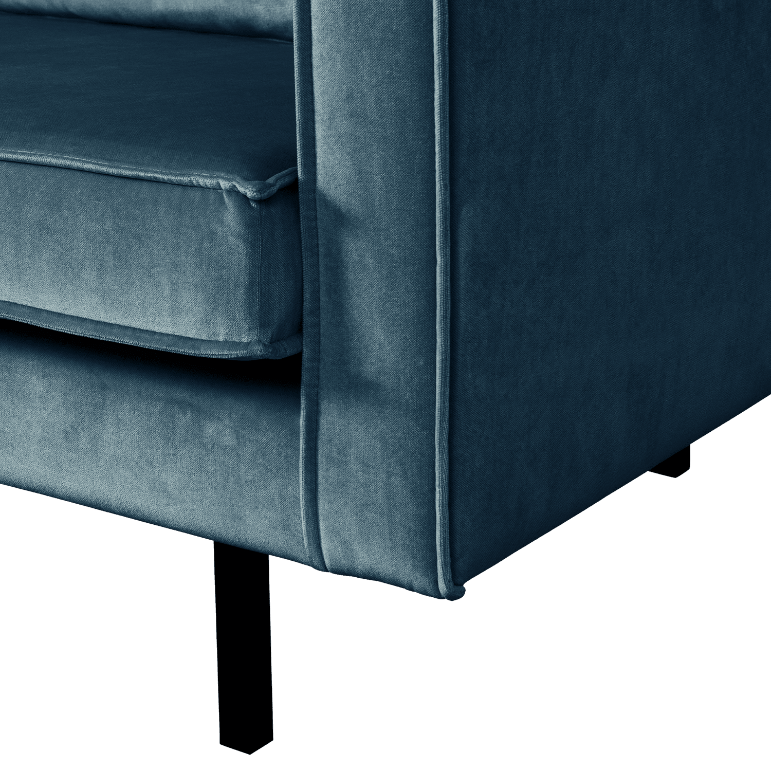 WOOOD Rodeo 2-zitsbank velvet blauw Blauw 2-zitsbank