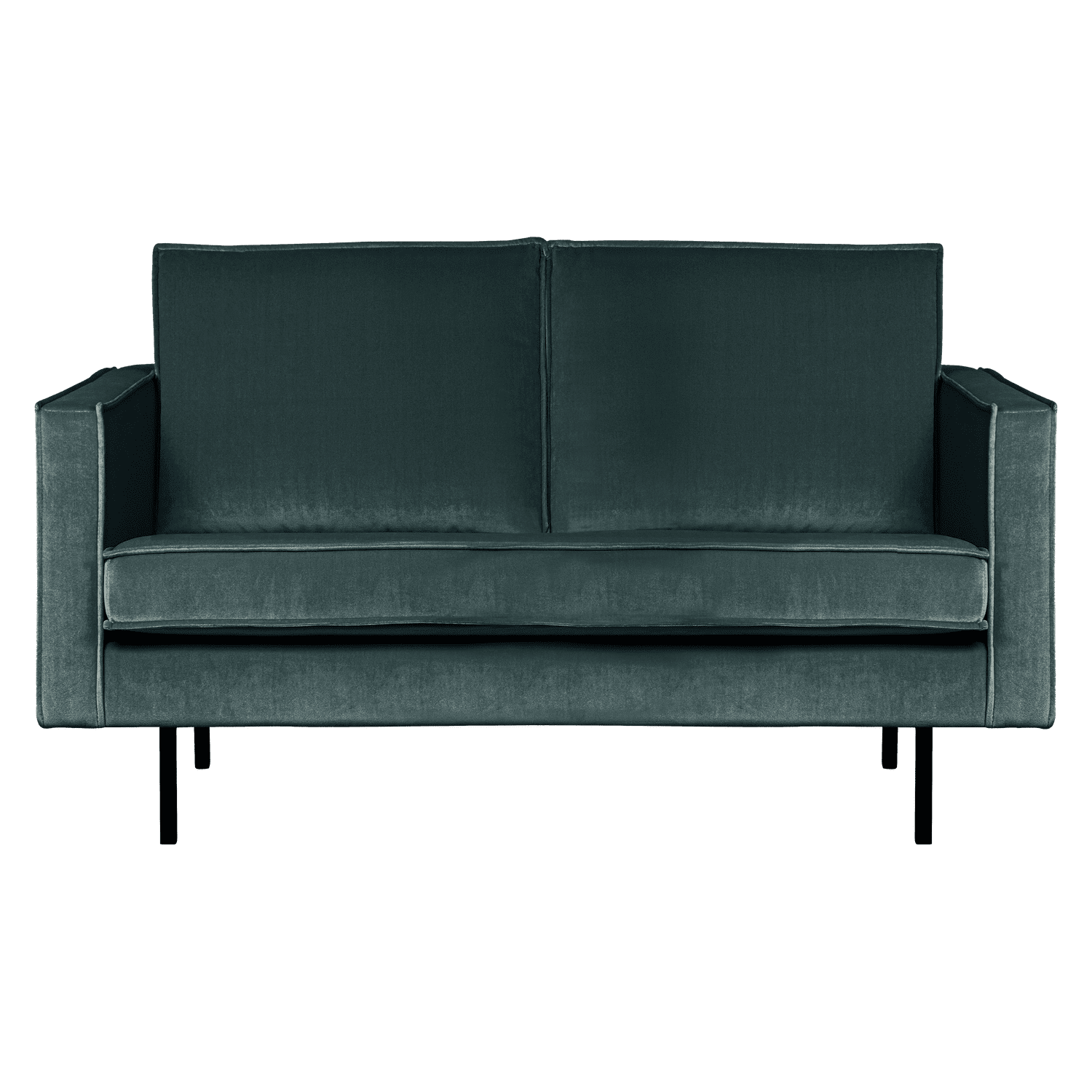 WOOOD Rodeo 2-zitsbank velvet groenblauw Groenblauw 2-zitsbank