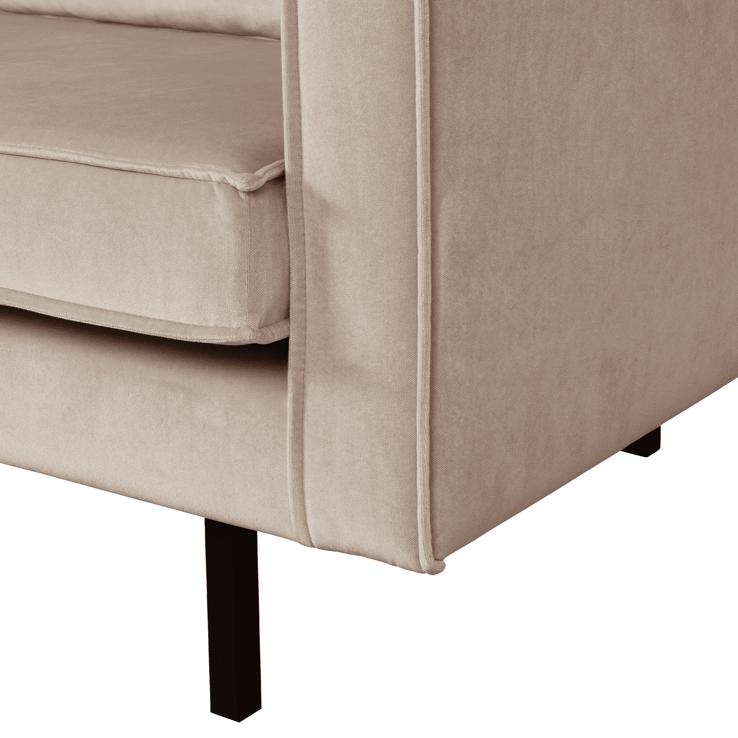 WOOOD Rodeo 2-zitsbank velvet khaki Beige|Taupe 2-zitsbank