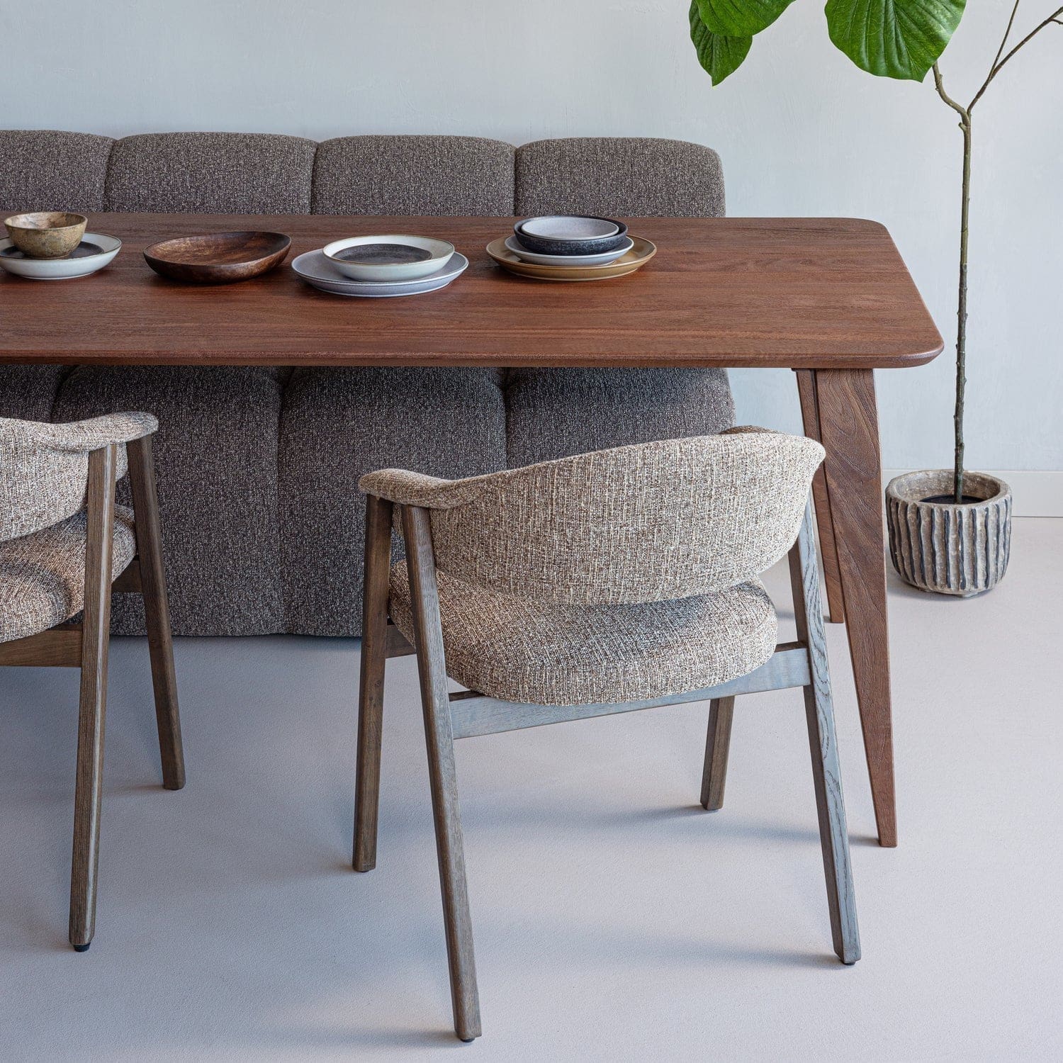 WOOOD Rubo eettafel 220x95cm mangohout bruin Bruin