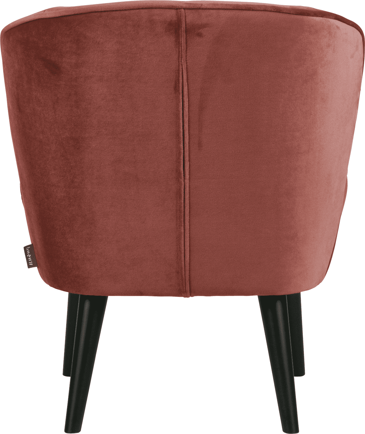 WOOOD Sara fauteuil velvet bordeauxrood Bordeaux Fauteuil