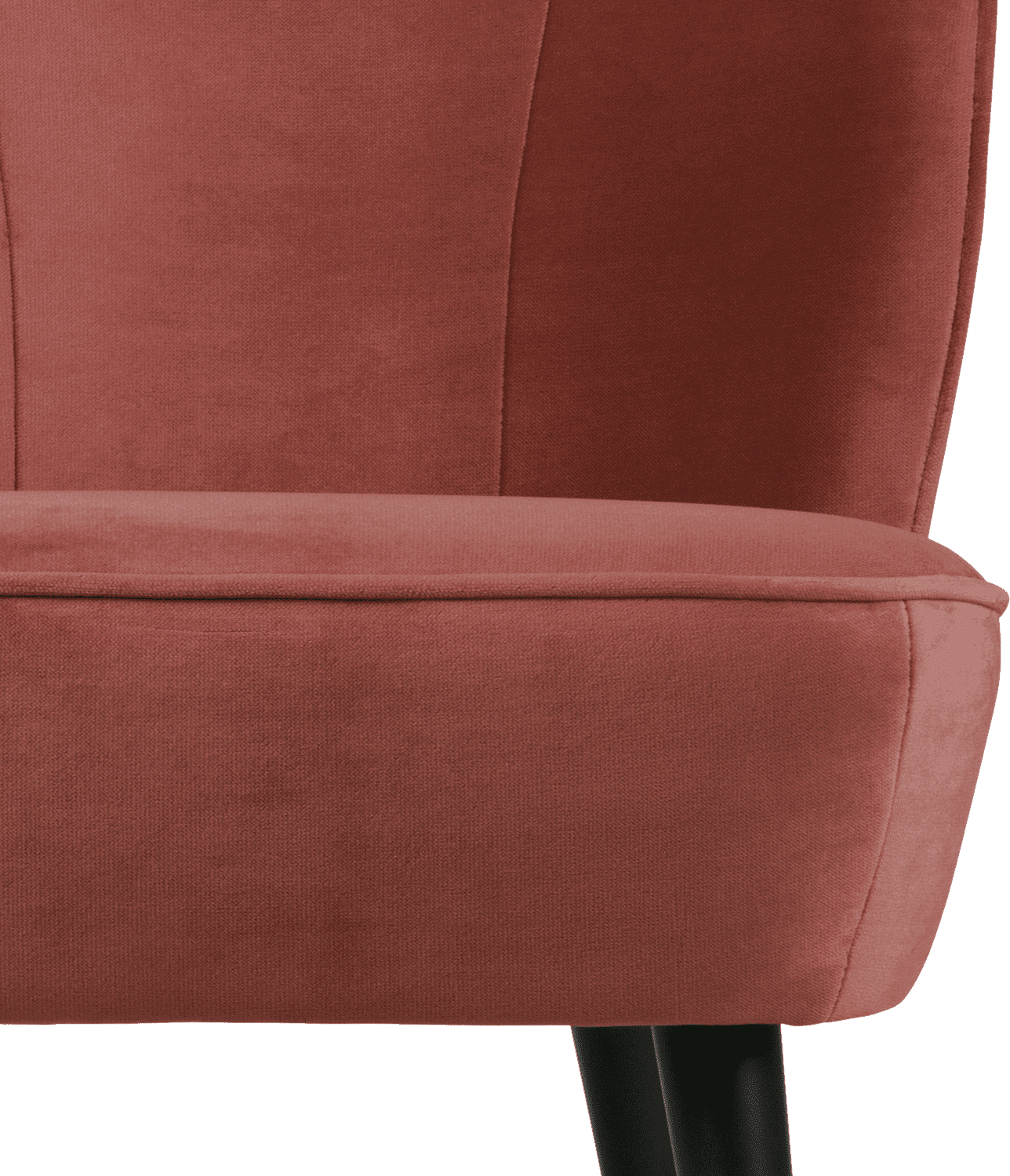WOOOD Sara fauteuil velvet bordeauxrood Bordeaux Fauteuil