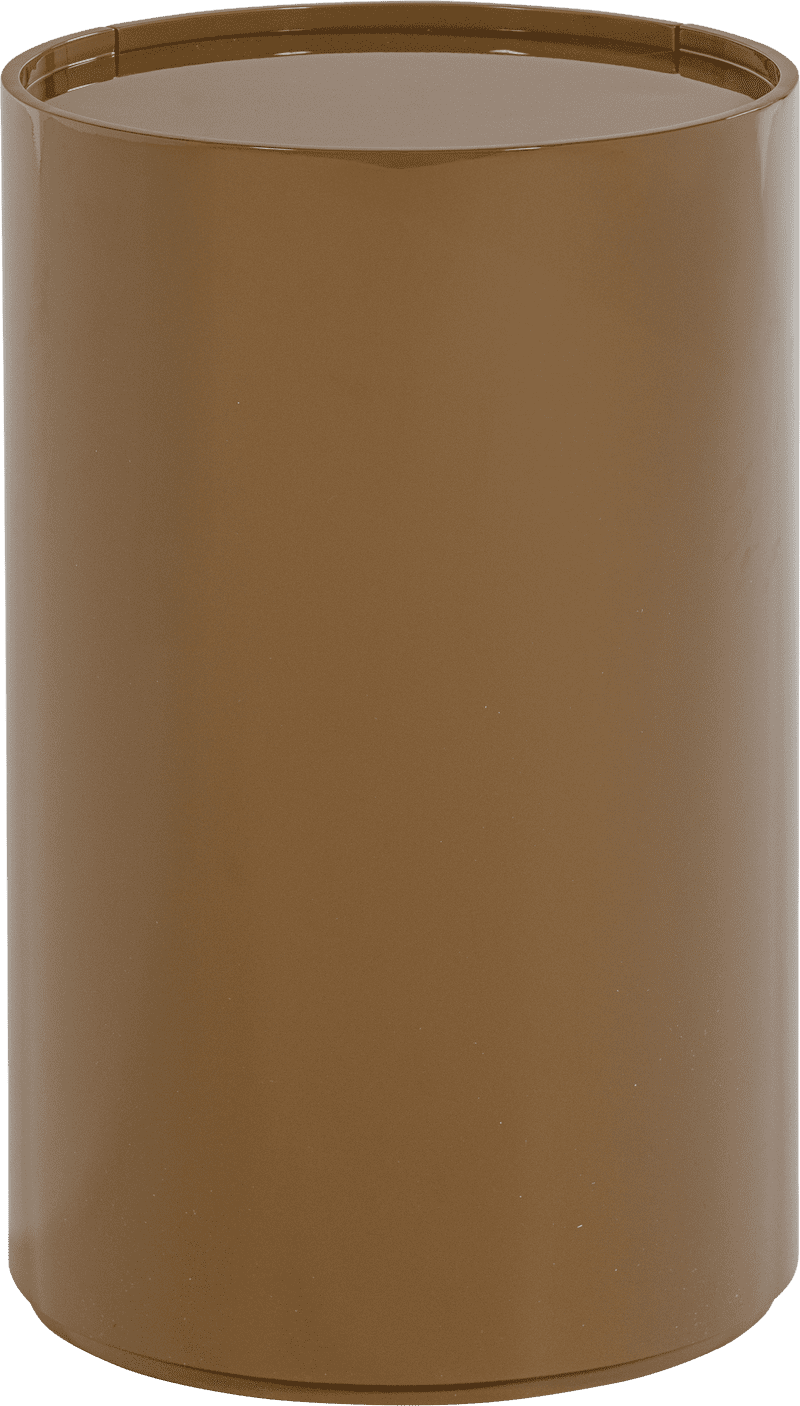 WOOOD Sera ronde kast 72xo45cm hout hoogglans honinggeel Geel Bergkast|Kast