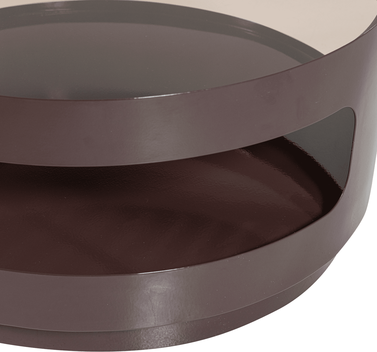 WOOOD Sero salontafel metaal/glas bruin Bruin Salontafel