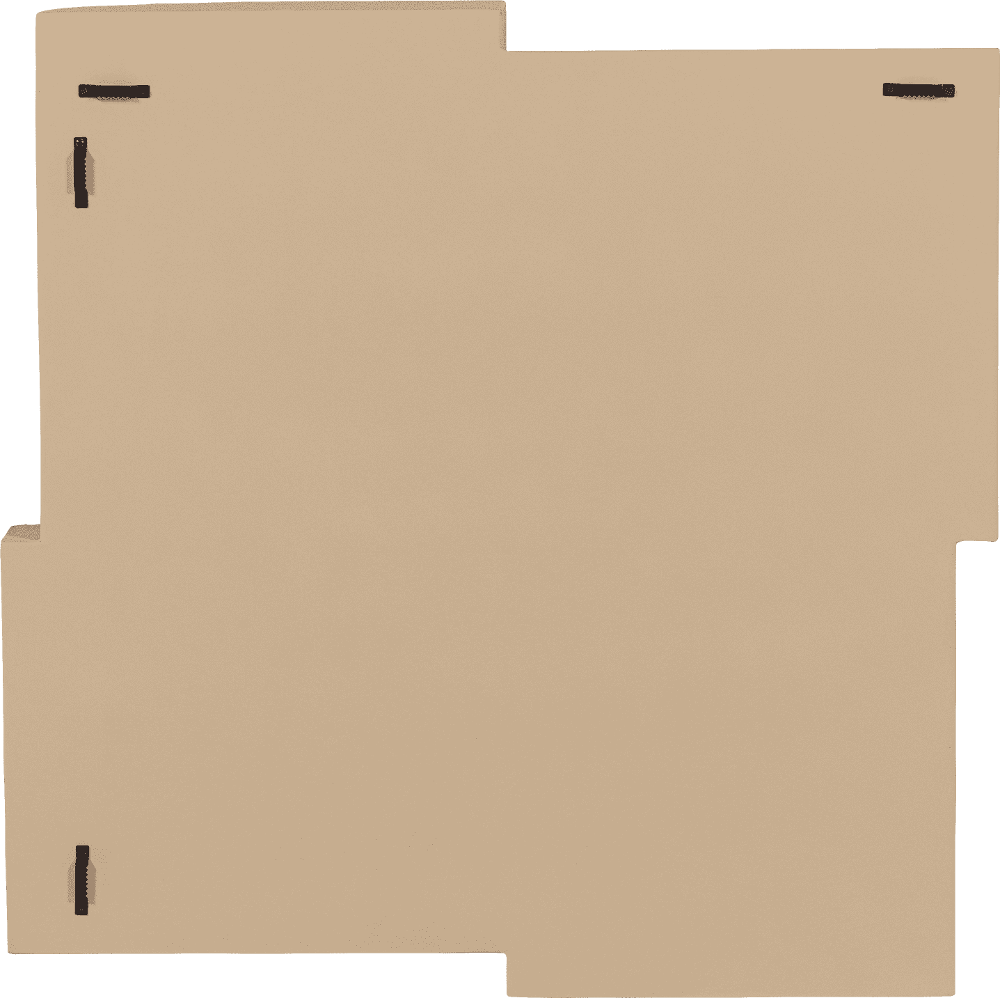 WOOOD Tide wanddeco betonlook zand Bruin|Beige Wanddecoratie