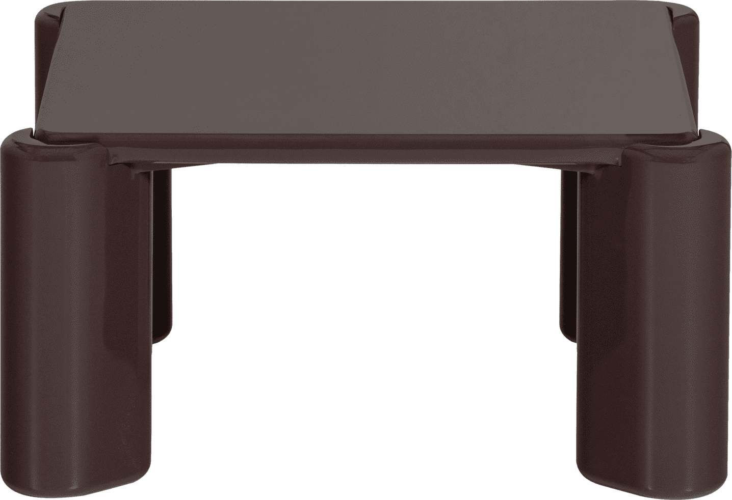 WOOOD Tiven salontafel hout hoogglans donkerbruin Donkerbruin Salontafel