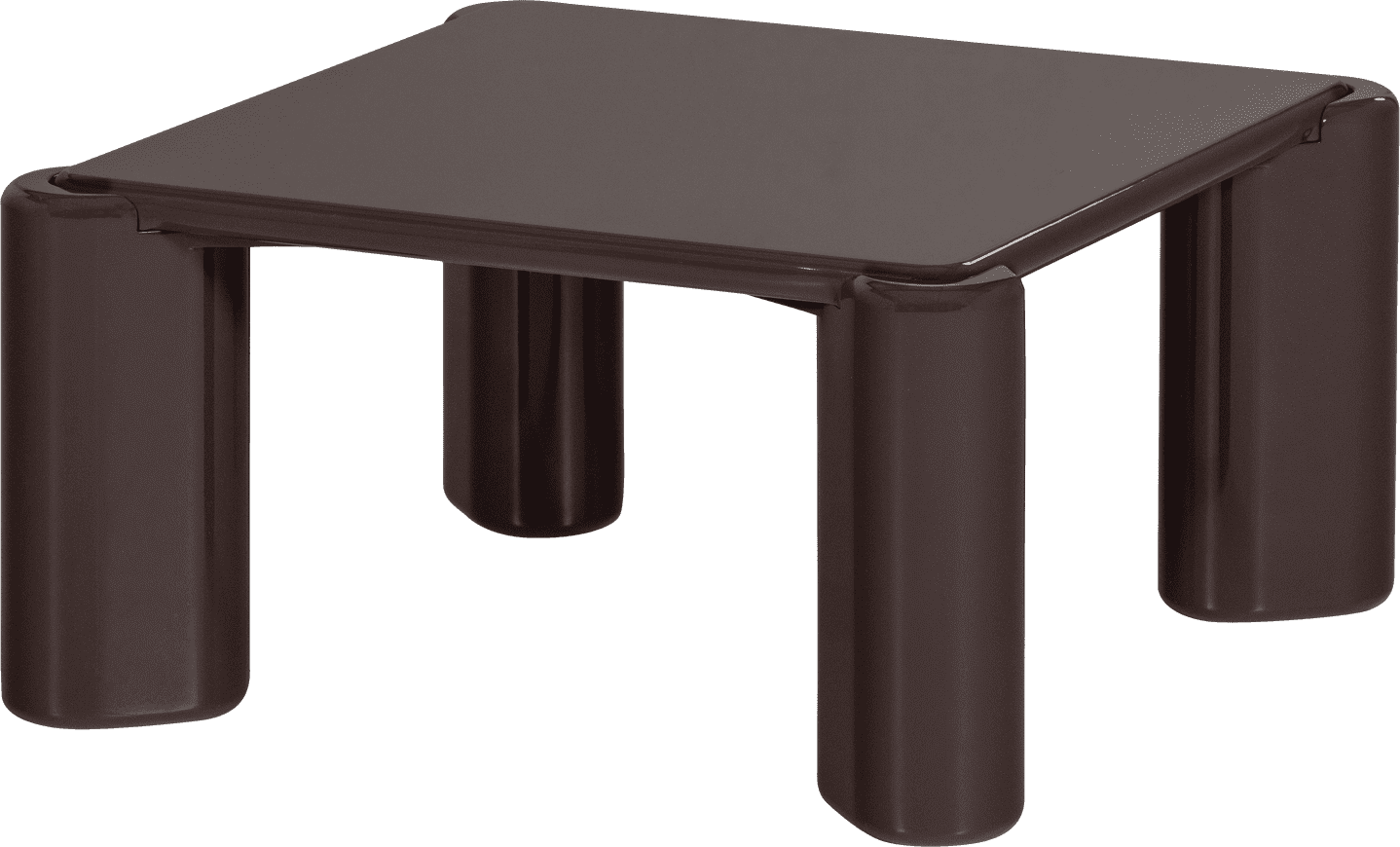 WOOOD Tiven salontafel hout hoogglans donkerbruin Donkerbruin Salontafel