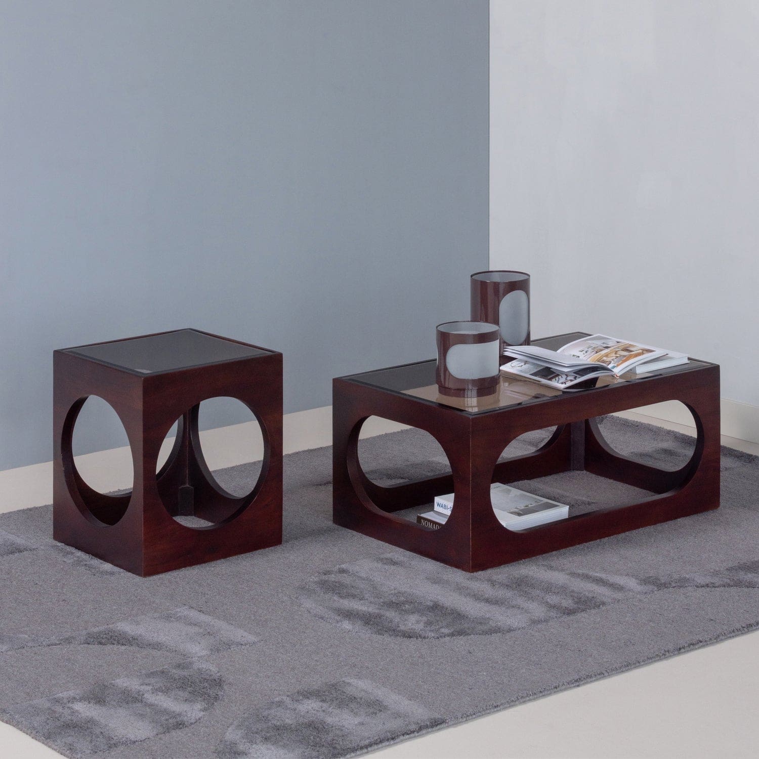 WOOOD Trax salontafel acaciahout bruin Bruin Salontafel