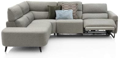 Xooon Creazzo hoekbank links - stof cloudy Groen Bank