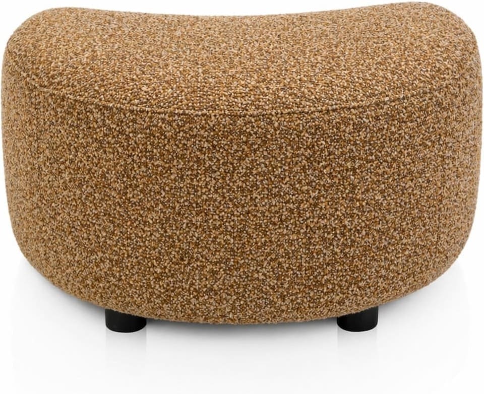 Cervos poef/hocker klein - oker - Afbeelding 2