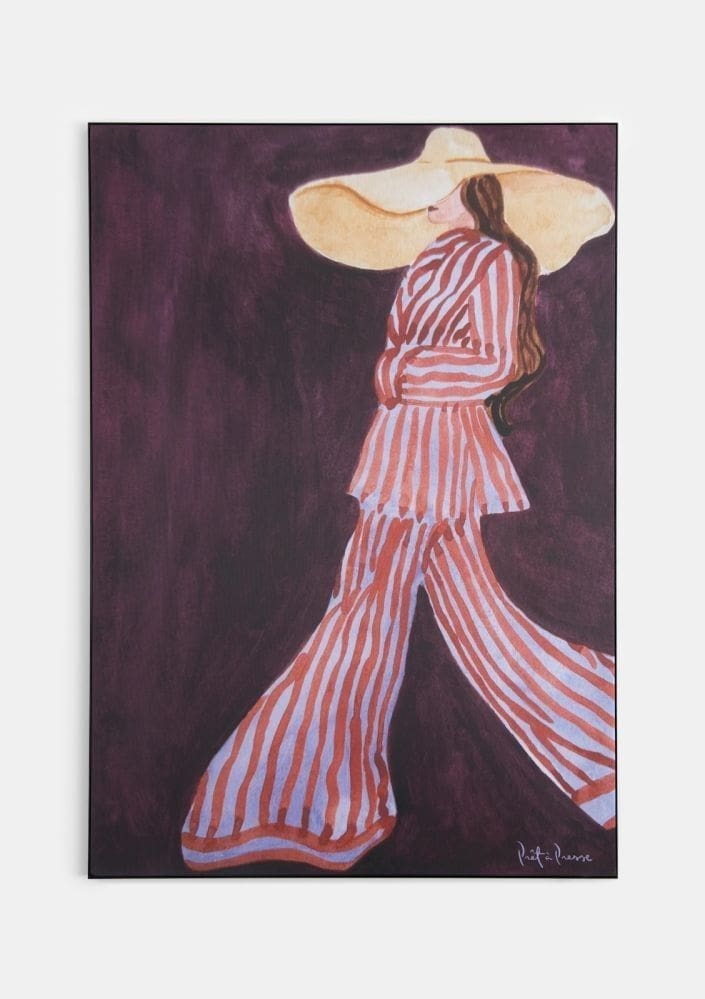 Ambra wand doek - 90x140cm COCO maison Schilderij 53349MED