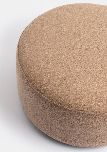 COCO maison Beautiq - vero poef - rond 34cm - oker Geel Poef