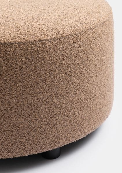 COCO maison Beautiq - vero poef - rond 34cm - oker Geel Poef
