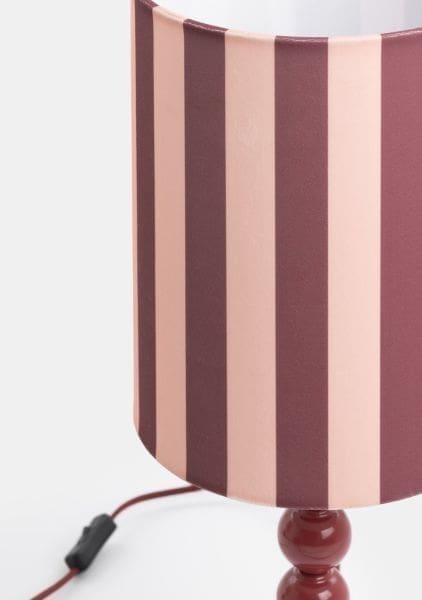 COCO maison Dots tafellamp 1*e27 - bordeaux Paars|Rood Tafellamp