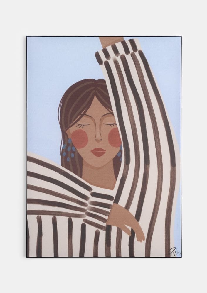 Zenya wand doek - 70x100cm COCO maison Schilderij 53353SMA
