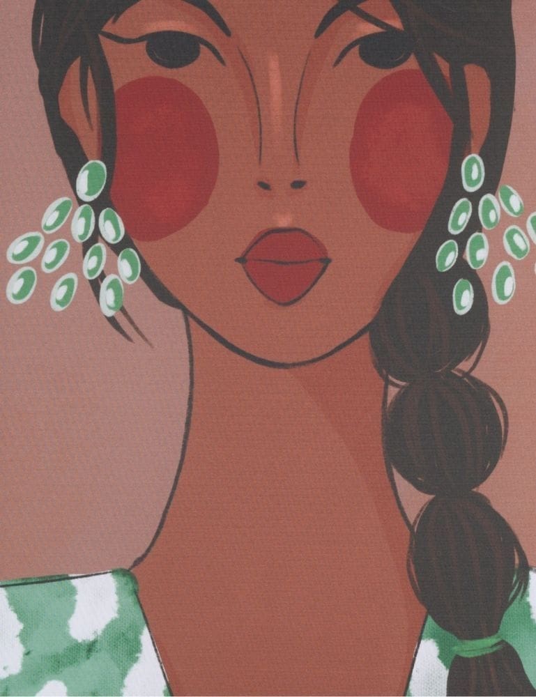Zorra wand doek - 70x100cm COCO maison Schilderij 53352SMA