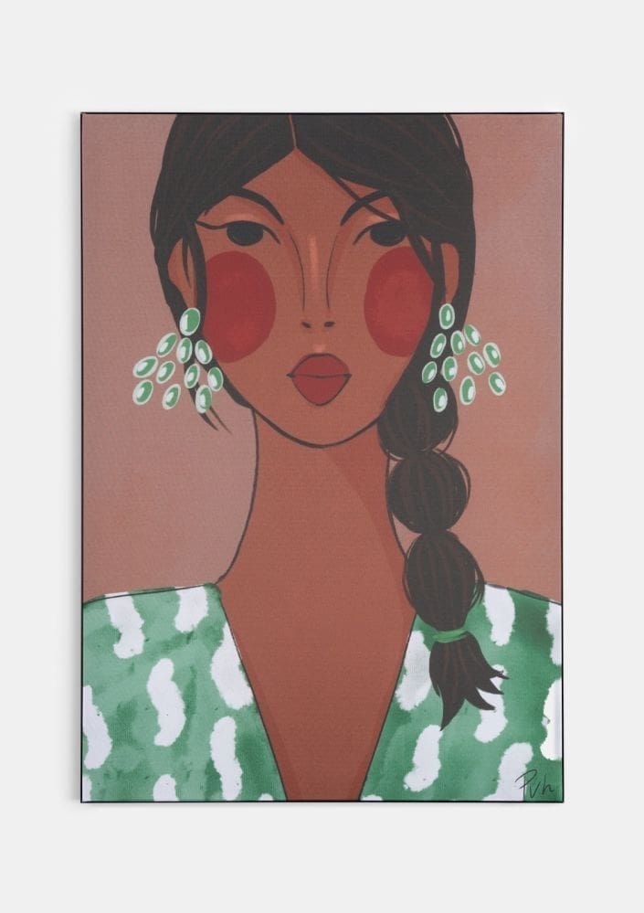 Zorra wand doek - 90x140cm COCO maison Schilderij 53352MED