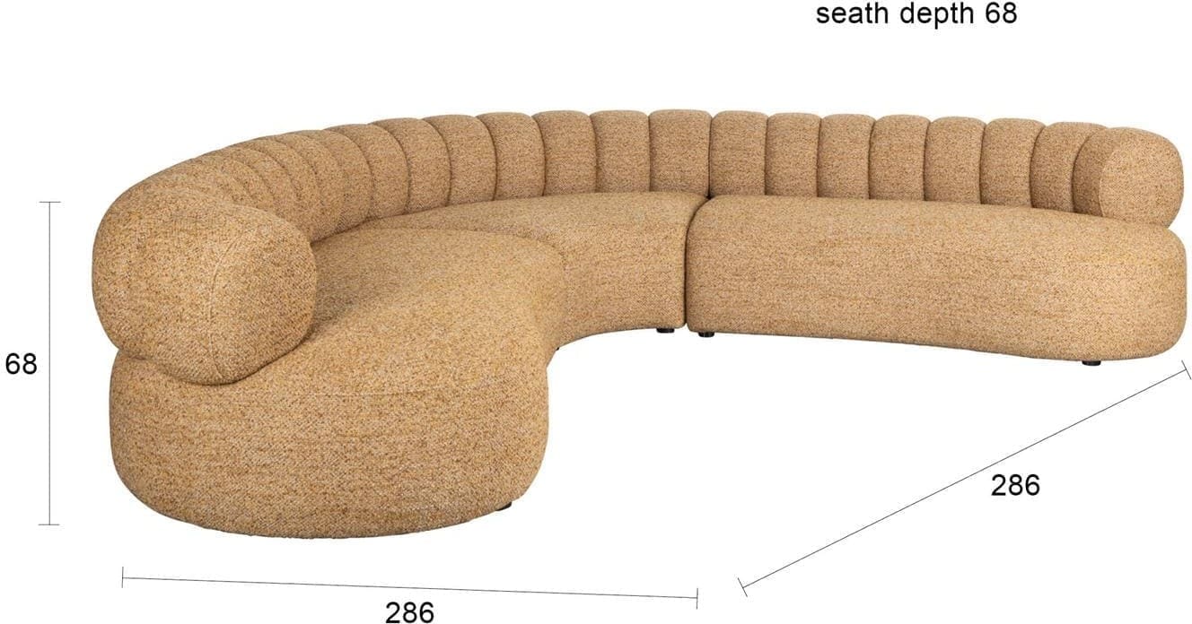 Bank Duvane Hoekbank Brown Dutchbone Bank ZVR1001668
