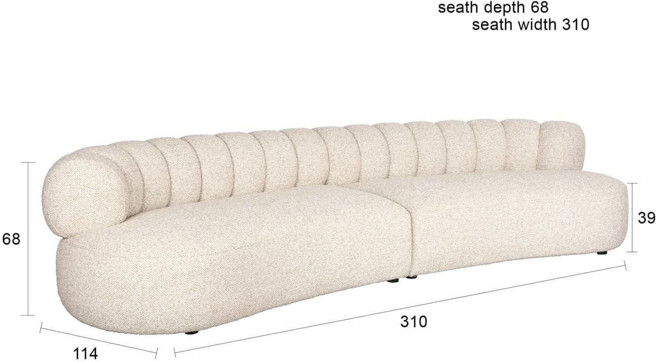 Bank Duvane Hoekbank Brown Dutchbone Bank ZVR1001668