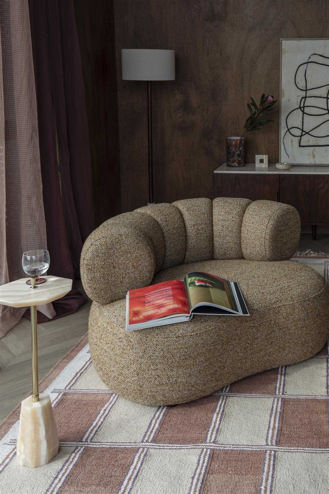Fauteuil Duvane Brown Dutchbone Eetkamerstoel ZVR1001625
