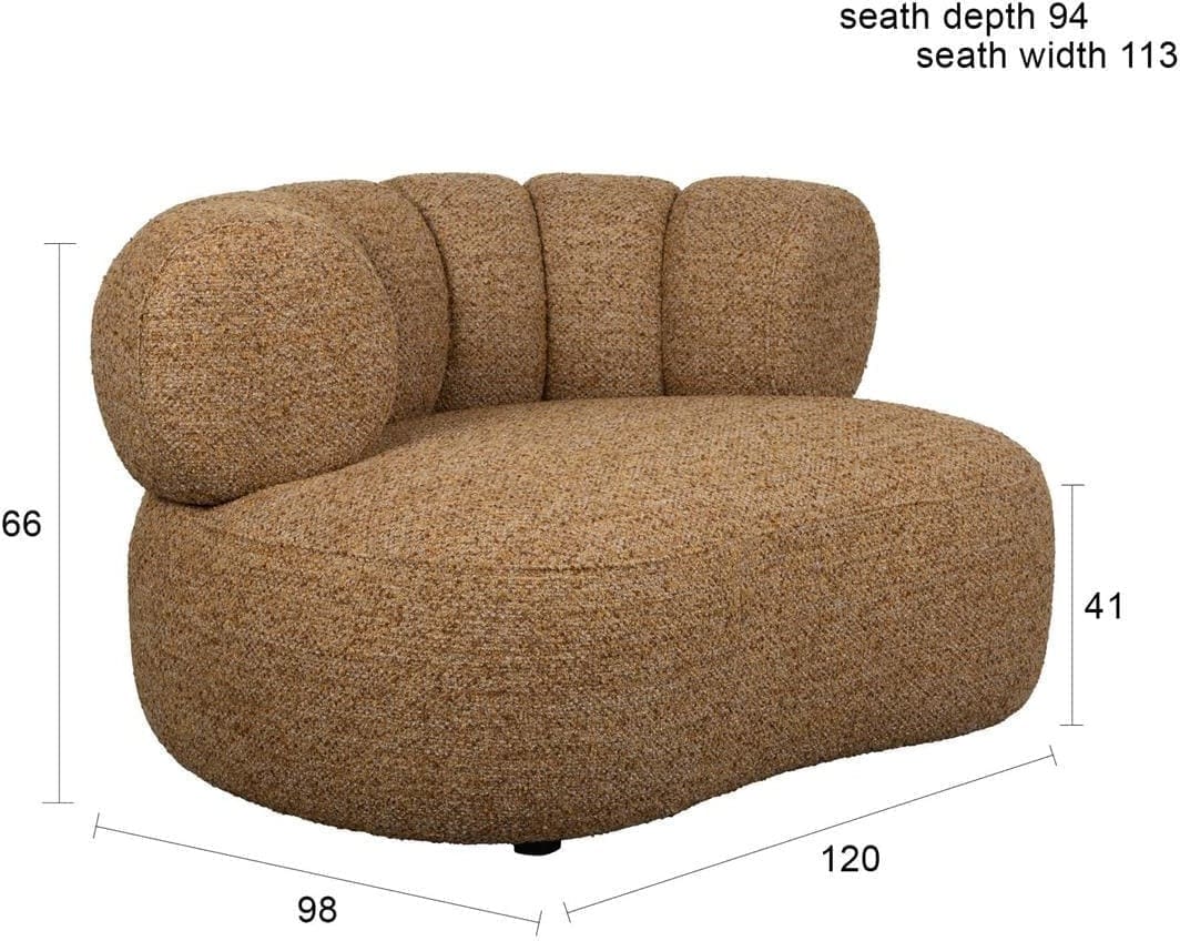 Fauteuil Duvane Brown Dutchbone Eetkamerstoel ZVR1001625
