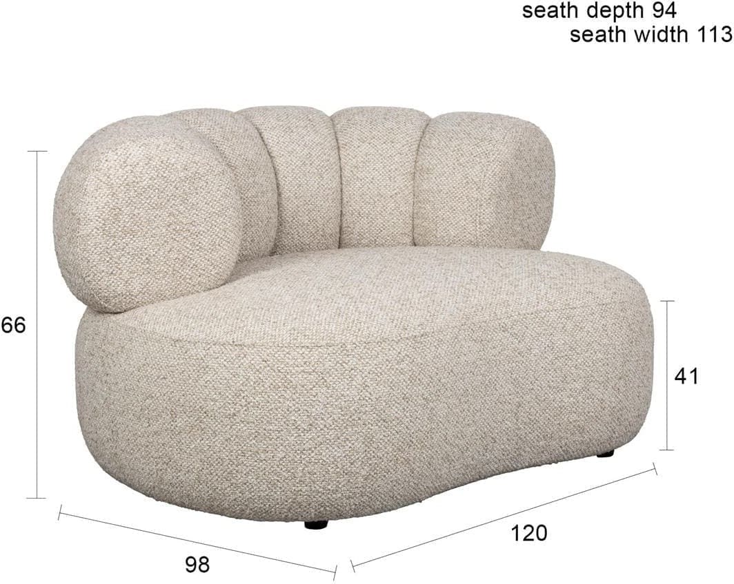 Fauteuil Duvane Brown Dutchbone Eetkamerstoel ZVR1001625
