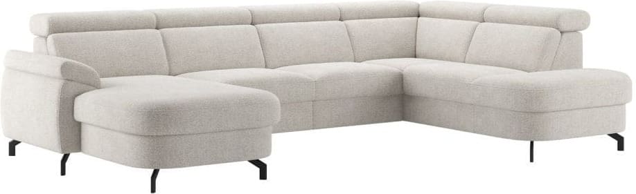 Henders & Hazel Pertina u-bank rechts Beige|Wit Bank