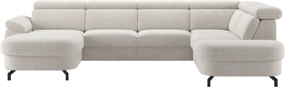 Henders & Hazel Pertina u-bank rechts Beige|Wit Bank