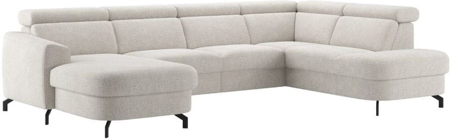 Henders & Hazel Pertina u-bank rechts Beige|Wit Bank