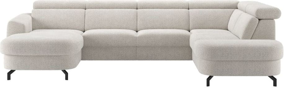 Henders & Hazel Pertina u-bank rechts Beige|Wit Bank
