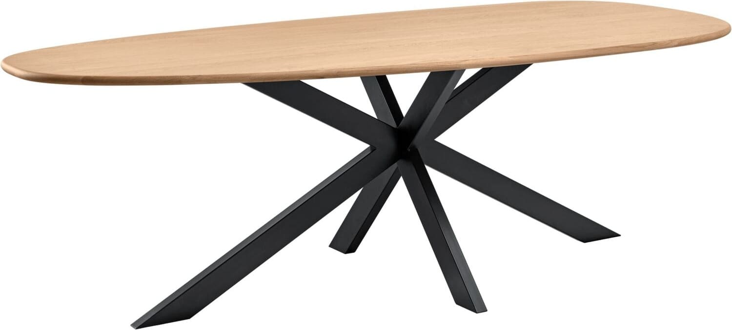 INHOUSE Eettafel Tento organisch eiken 240x100cm Bruin Eettafel