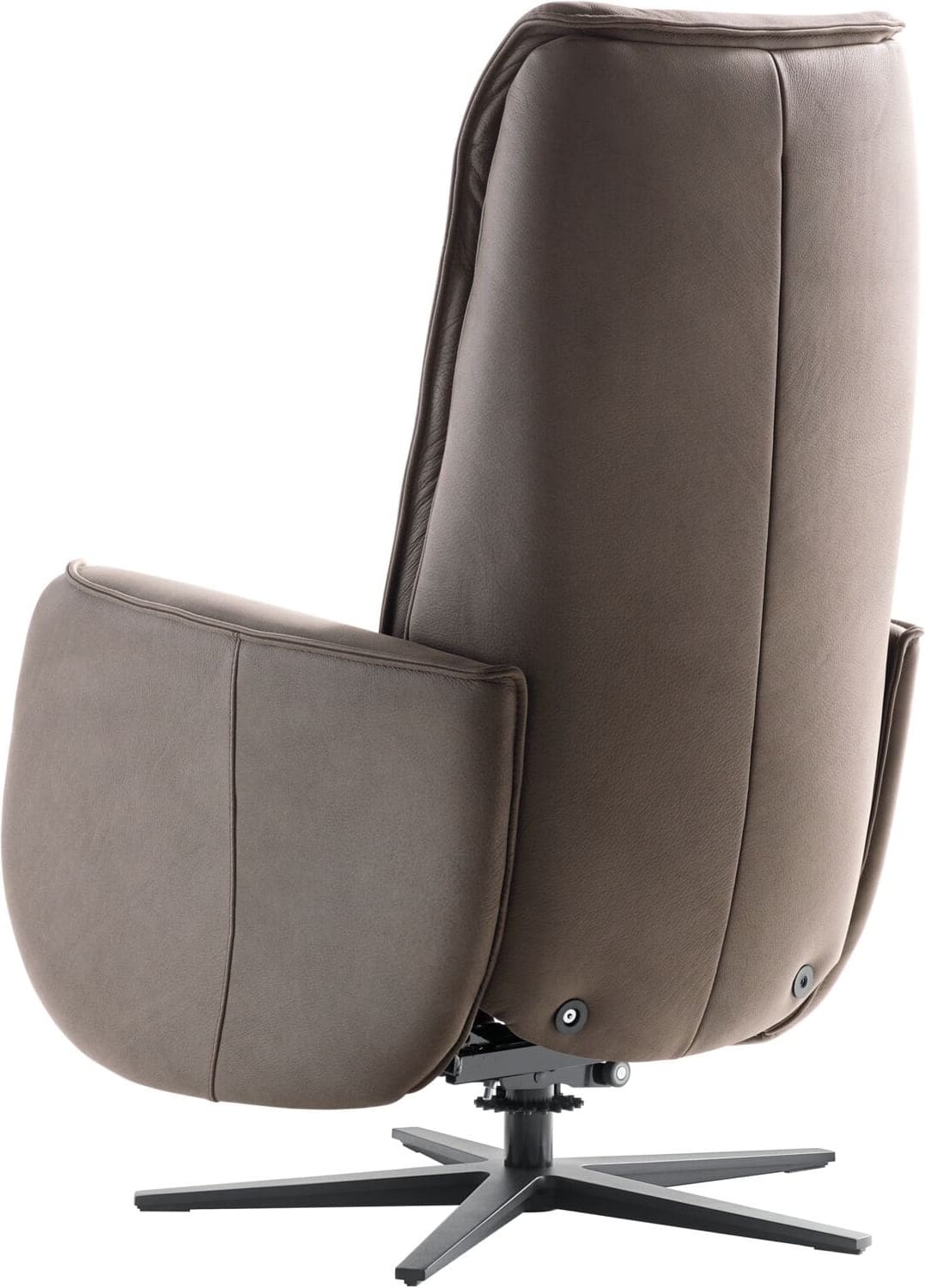 INHOUSE Relaxfauteuil Lerira met sta-op M bruin leer Bruin Fauteuil