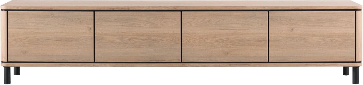 INHOUSE TV-meubel Lantani 4-deurs oud eiken Bruin Tv-meubel|Tv-dressoir
