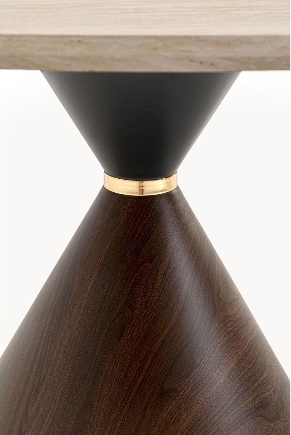 Tafel Cono Travertin Walnut Ø120cm Kare Design Eettafel 71533
