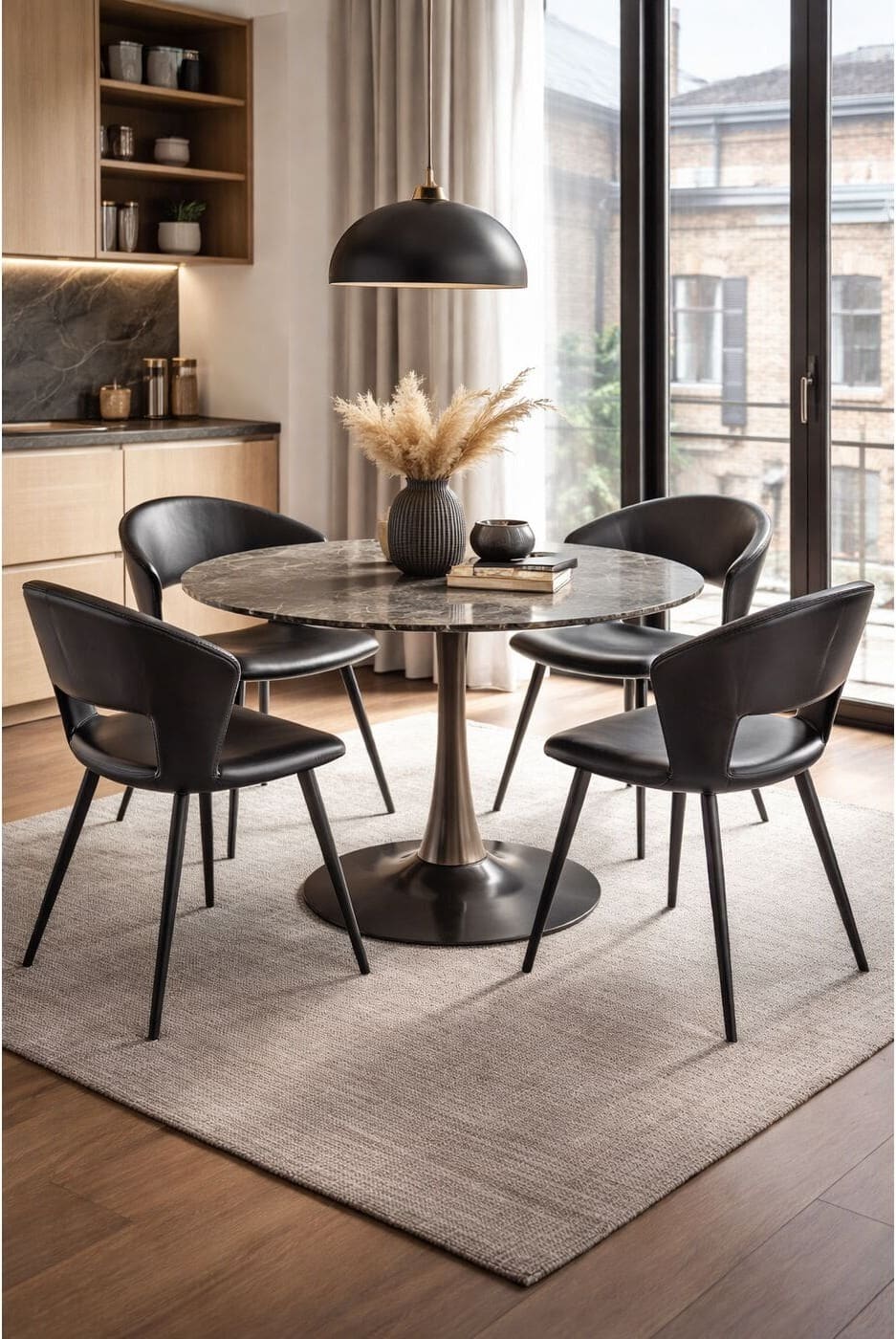 Tafel High Society Grey Ø110cm Kare Design Eettafel 71424