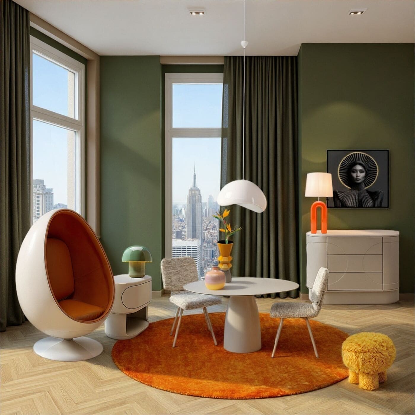 Tafel Terry 140x120cm Kare Design Eettafel 71587