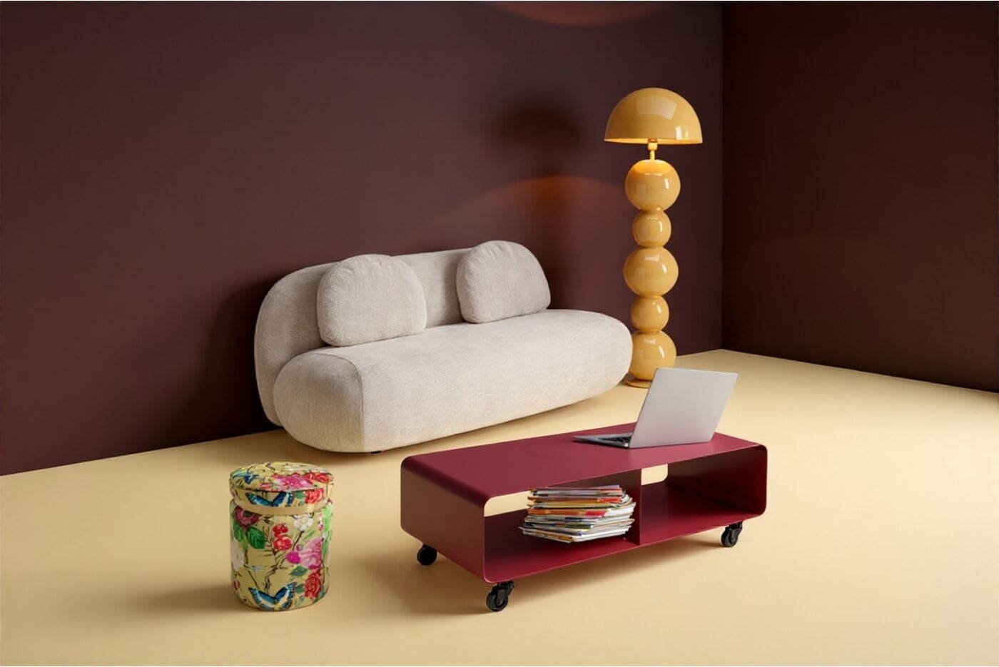 Tv-dressoir Lounge M Move Berry 90x30cm Kare Design Tv-meubel|Tv-dressoir 71646