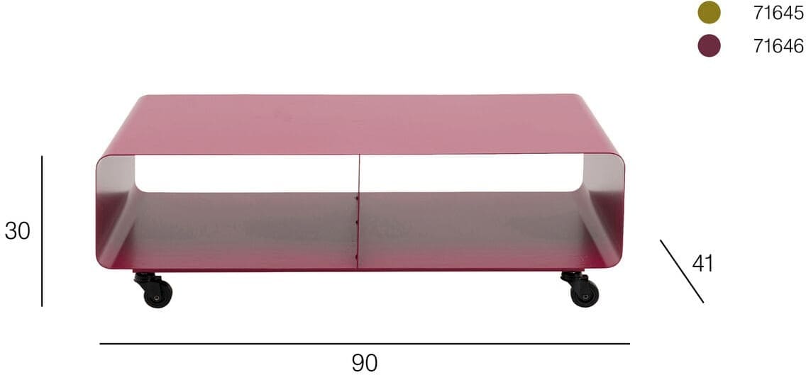 Tv-dressoir Lounge M Move Berry 90x30cm Kare Design Tv-meubel|Tv-dressoir 71646