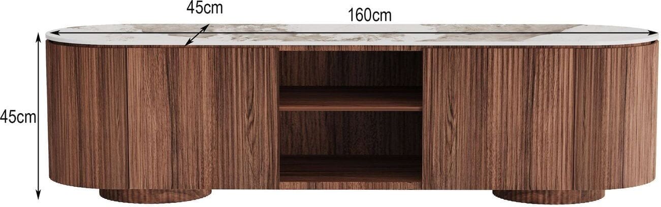 Tv-dressoir Ruben 160x45cm Kare Design Tv-meubel|Tv-dressoir 71580