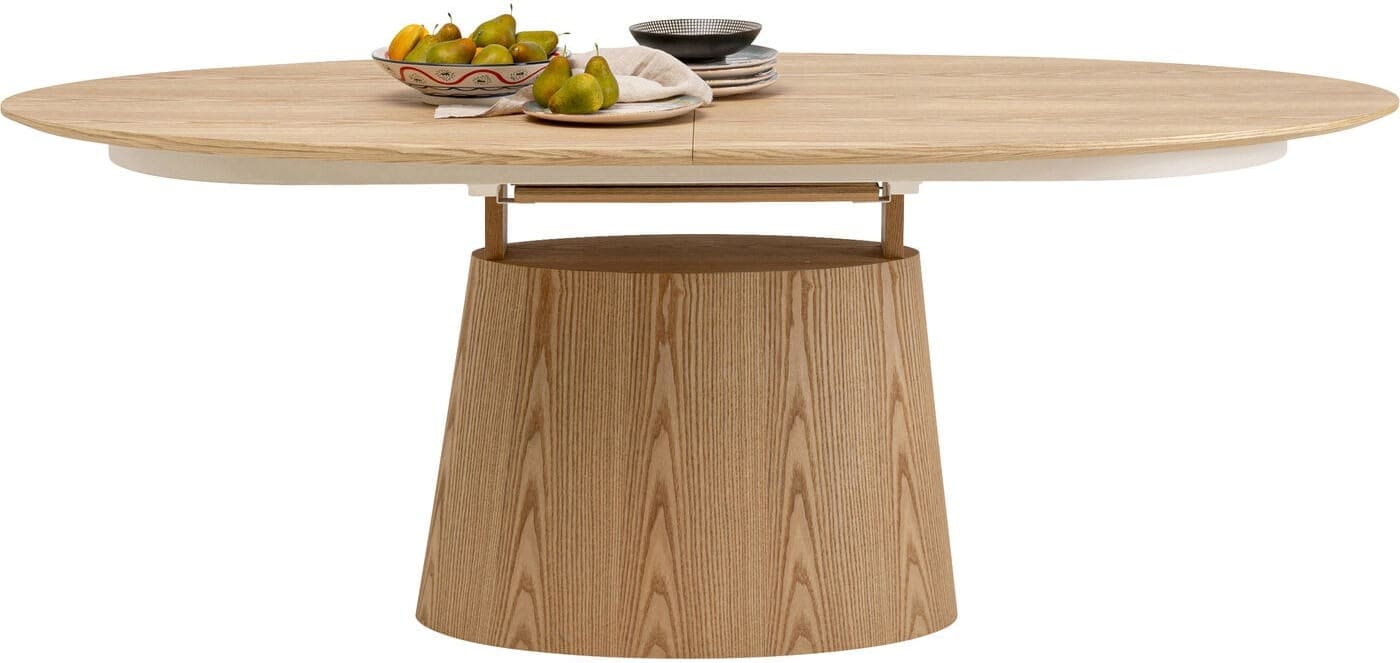 Uitschuiftafel Benvenuto Oak 200(50)x110cm Kare Design Uitschuiftafel 71420