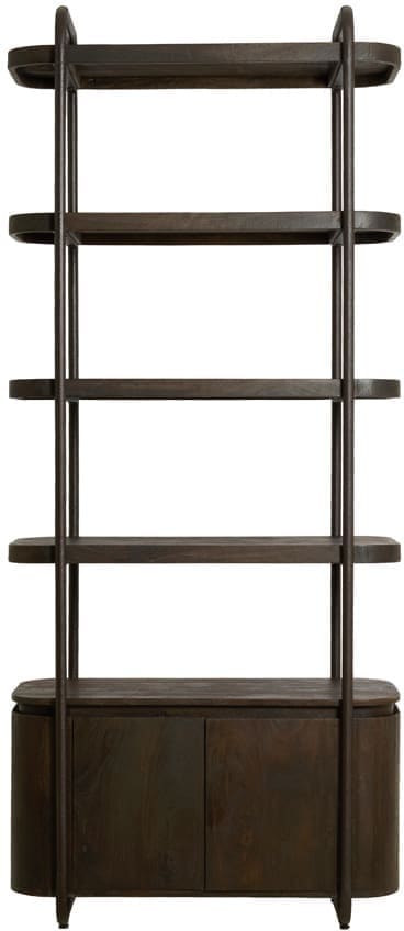 Light & Living Kast Qio - hout mt choc bruin+dkr bruin Bruin Kast