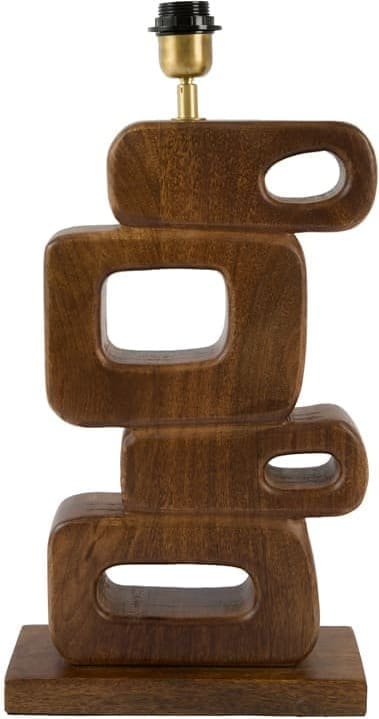 Light & Living Tafellamp Frada - hout donker bruin Bruin Tafellamp