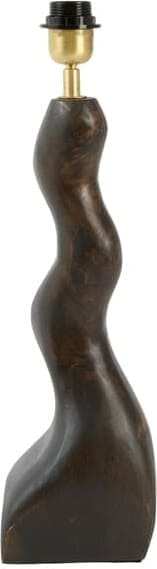Light & Living Tafellamp Vika - hout chocolade bruin Bruin Tafellamp